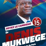 Votez le candidat n° 15 Dr. Denis Mukwege, Prix Nobel de la Paix
